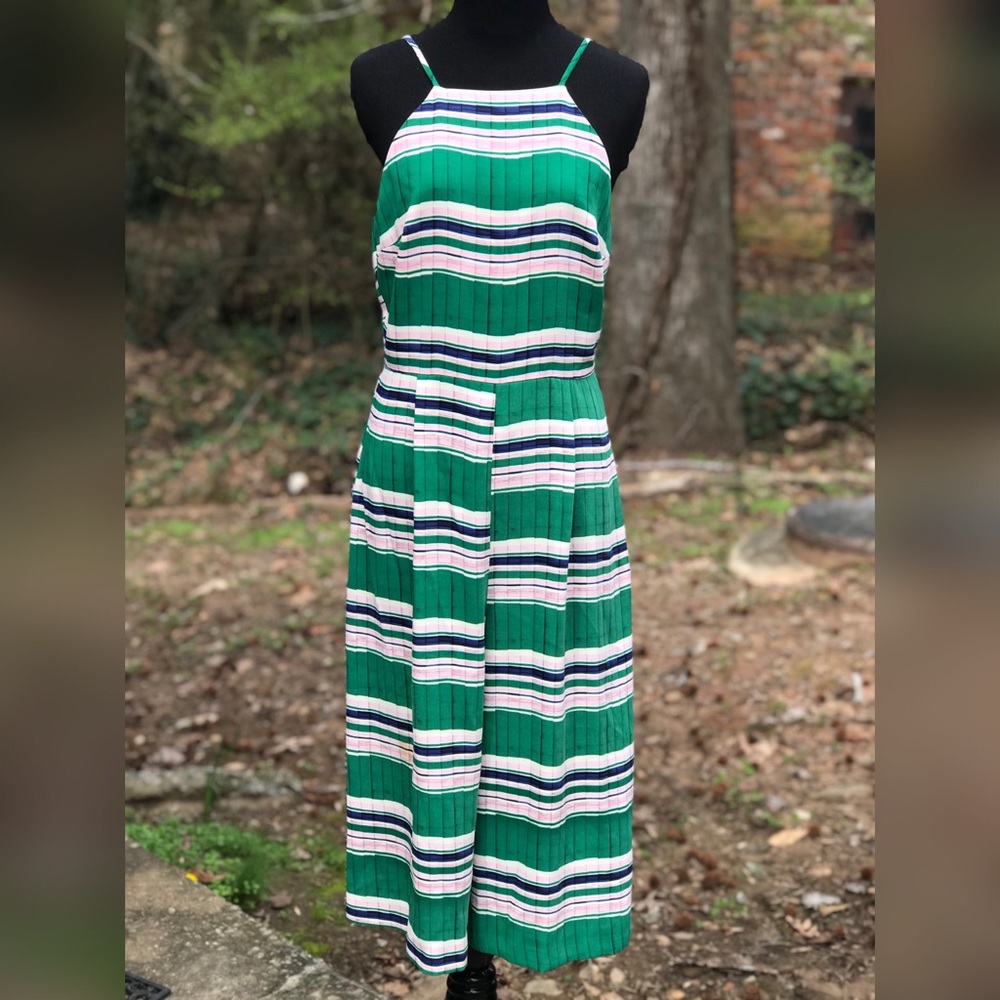 COPY - Topshop Wide Leg Jumpsuit Sz 6 Green/Pink